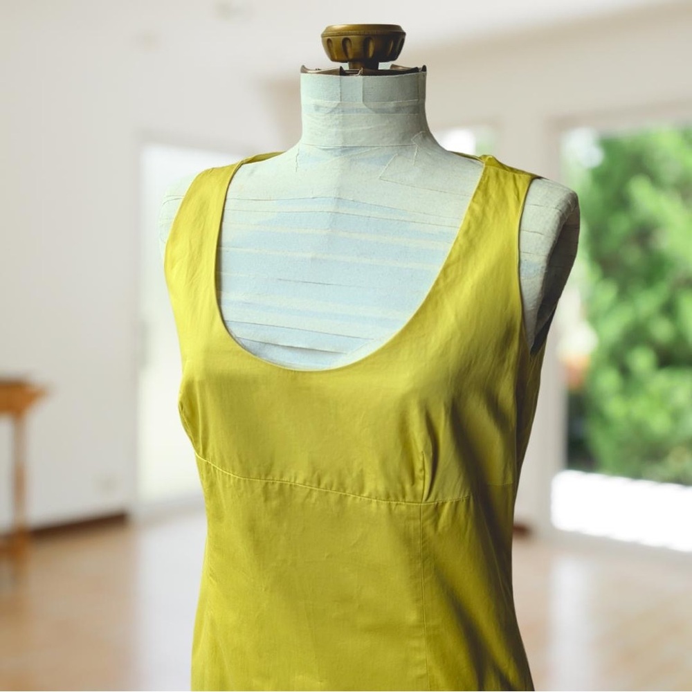 Boss Hugo Boss scoop neck 100% Cotton Fully Lined Women’s Dress UK 10